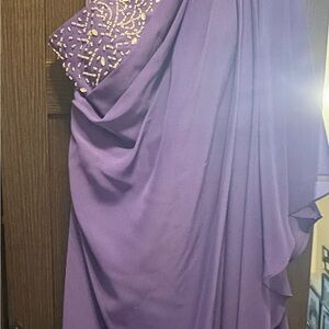 Elegant Purple Women's Dress